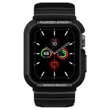 Apple Watch (40/SE/41mm) Spigen Rugged Armor Pro Skal - Svart