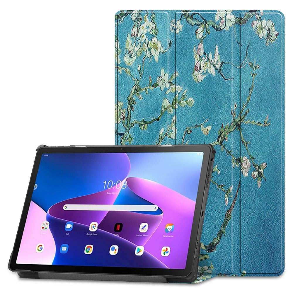 Lenovo Tab M10 Plus (3. Gen) 10.6 "(TB-125F/128F) Tech-Protect Smartcase-White Flowers