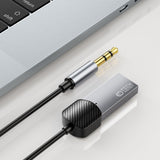 Tech-Protect Ultraboost USB till AUX-kabel med Bluetooth - 1m - Grå