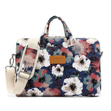 Canvaslife Flower Bag For MacBook 15" / PC 15" - Blue Camellia