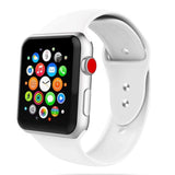 Apple Watch (38/40/SE/41/42mm) Tech-Protect Icon Rem Silikon - Vit