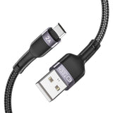 Tech-Protect Ultraboost USB-A till micro-USB Kabel 3A 25cm - Svart