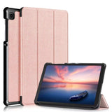 Samsung Galaxy Tab A7 Lite 8.7" Tech-Protect Smartcase Fodral med Tri-Fold Stativfunktion - Rött Guld