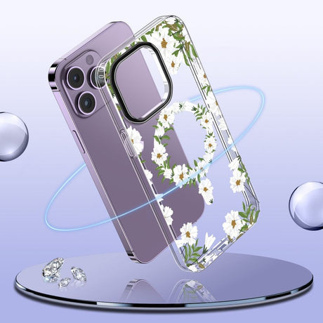 iPhone 15 Pro Max Tech-Protect MagMood Skal - MagSafe Kompatibel - Spring Daisy