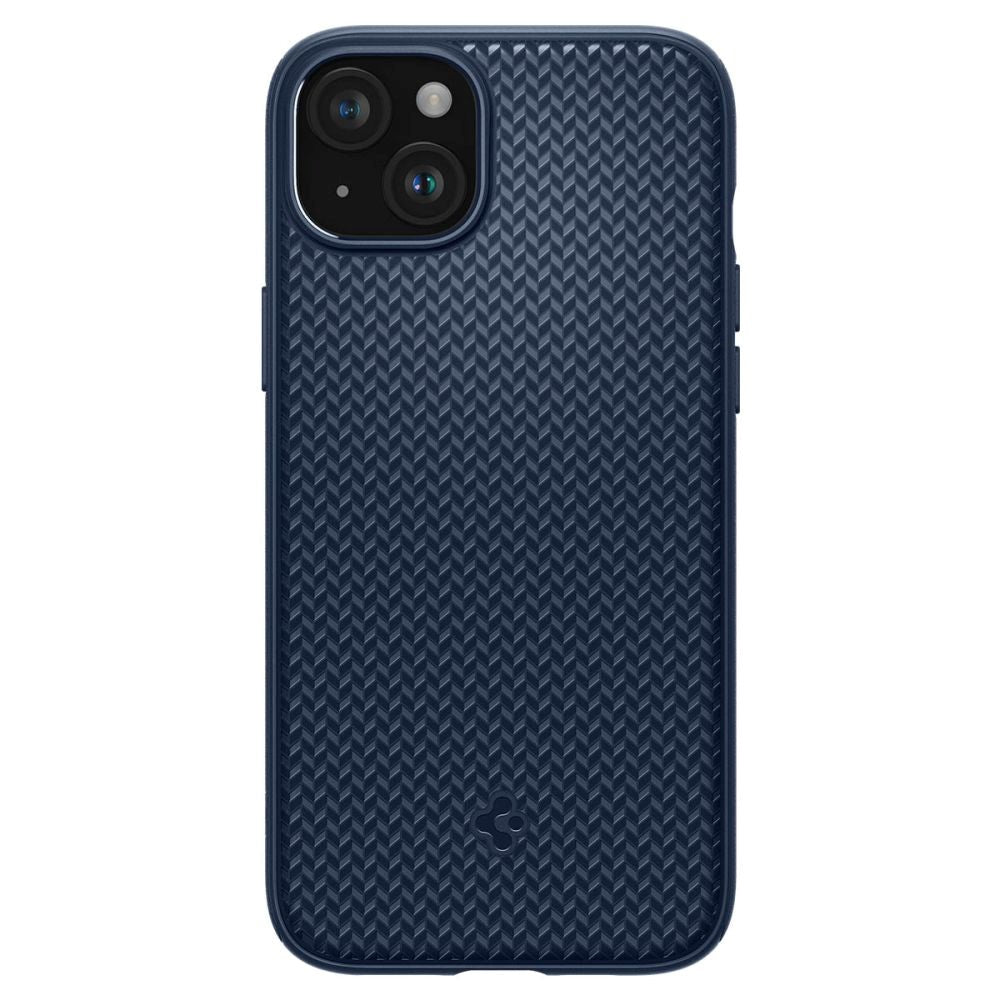 iPhone 15 Spigen Mag Armor Skal - MagSafe-kompatibelt - Navy Blue