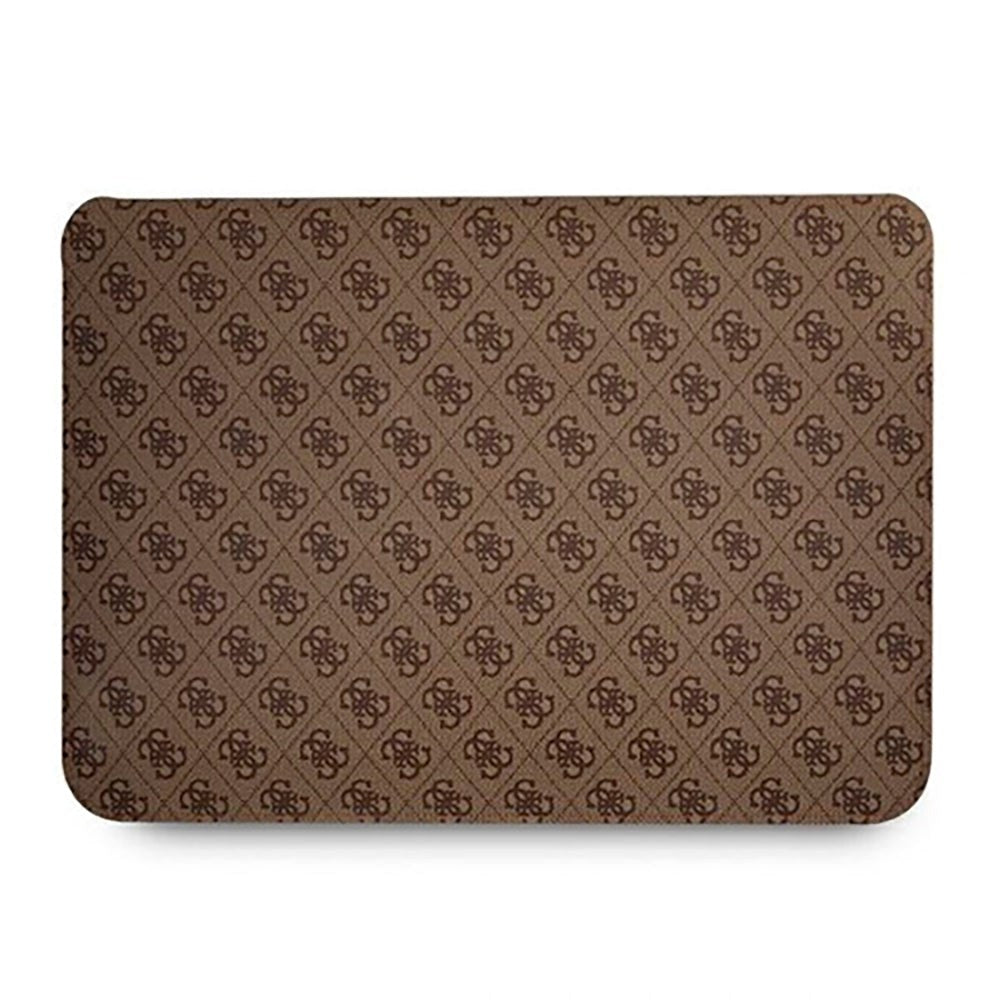 MacBook 13-14" Guess Protective Sleeve (33 x 23 Cm) - Uptown Triangle Logo - Brun