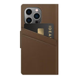 iPhone 13 Pro iDeal of Sweden 2-i-1 Atelier Wallet Fodral med Korthållare - Intense Brown