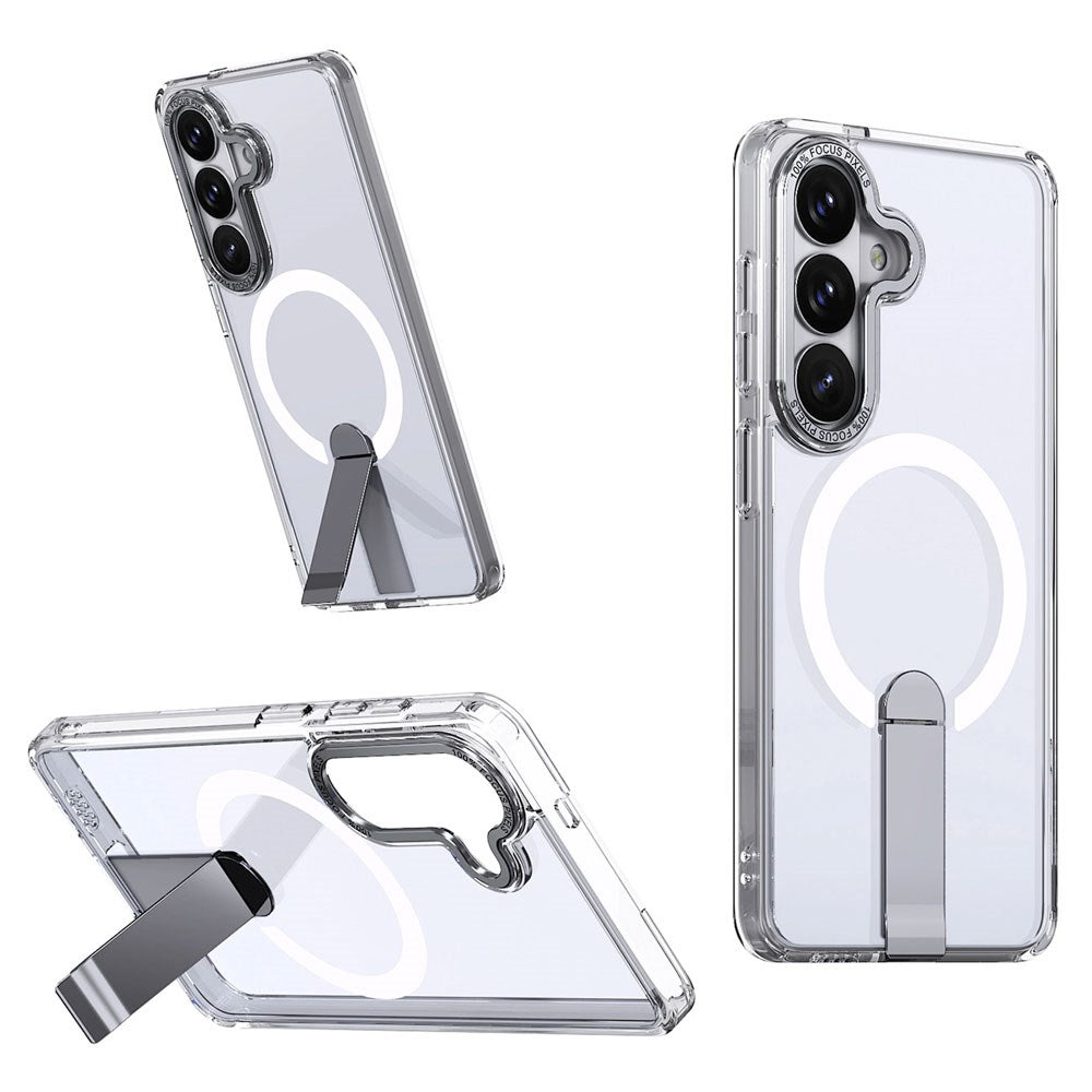 Samsung Galaxy S26 Hurtel Hybrid Armor X Skal m. Kickstand – MagSafe Kompatibel – Genomskinlig