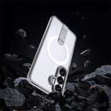 Samsung Galaxy S26 Hurtel Hybrid Armor X Skal m. Kickstand – MagSafe Kompatibel – Genomskinlig
