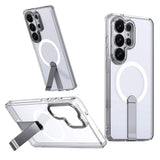 Samsung Galaxy S26 Ultra Hurtel Hybrid Armor X Skal m. Kickstand – MagSafe Kompatibel – Genomskinlig