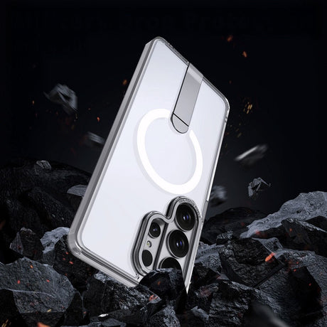 Samsung Galaxy S26 Ultra Hurtel Hybrid Armor X Skal m. Kickstand – MagSafe Kompatibel – Genomskinlig