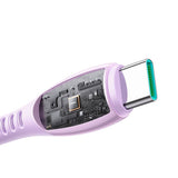 Joyroom 60W USB-C till USB-C Kabel - 1.2m - Lila