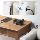 ORICO 20W 5-i-1 Grenuttag med 2 x Schuko 2 x USB-A 1 x USB-C - Svart