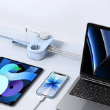 ORICO 20W 5-i-1 Grenuttag med 2 x Schuko 2 x USB-A 1 x USB-C - Blå