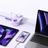 ORICO 20W 5-i-1 Grenuttag med 2 x Schuko 2 x USB-A 1 x USB-C - Lila