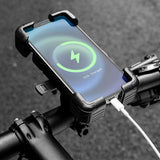 Rockbros Styreklämma Mobilhållare för Cykel - Svart