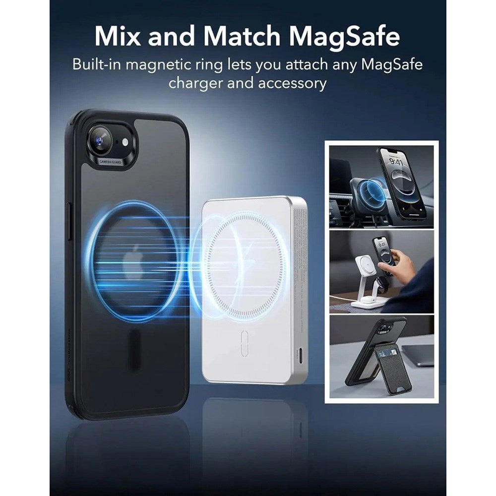 ESR iPhone 16e Classic Hybrid Skal - MagSafe Kompatibel - Matt Svart
