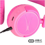 Altec Lansing 2-i-1 Headset för Barn med / utan Kabel - On-Ear Design - Rosa