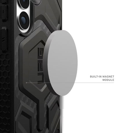 Samsung Galaxy S26+ (Plus) UAG Monarch Pro Carbon Hybrid Skal – MagSafe Kompatibel – Svart