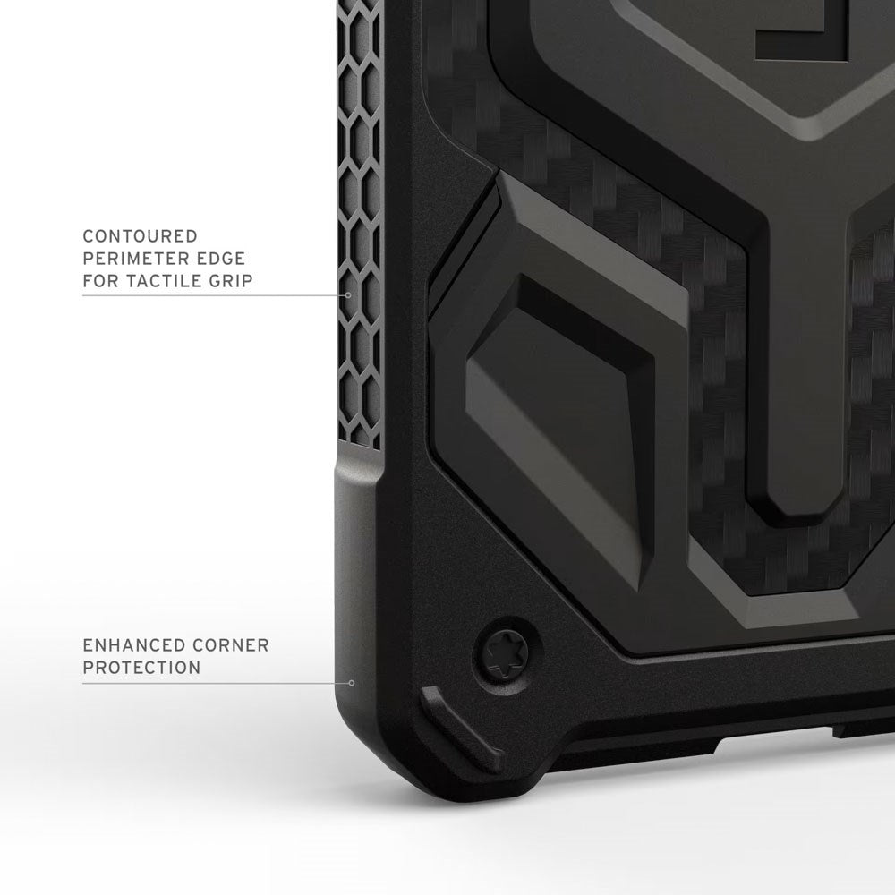 Samsung Galaxy S26+ (Plus) UAG Monarch Pro Carbon Hybrid Skal – MagSafe Kompatibel – Svart