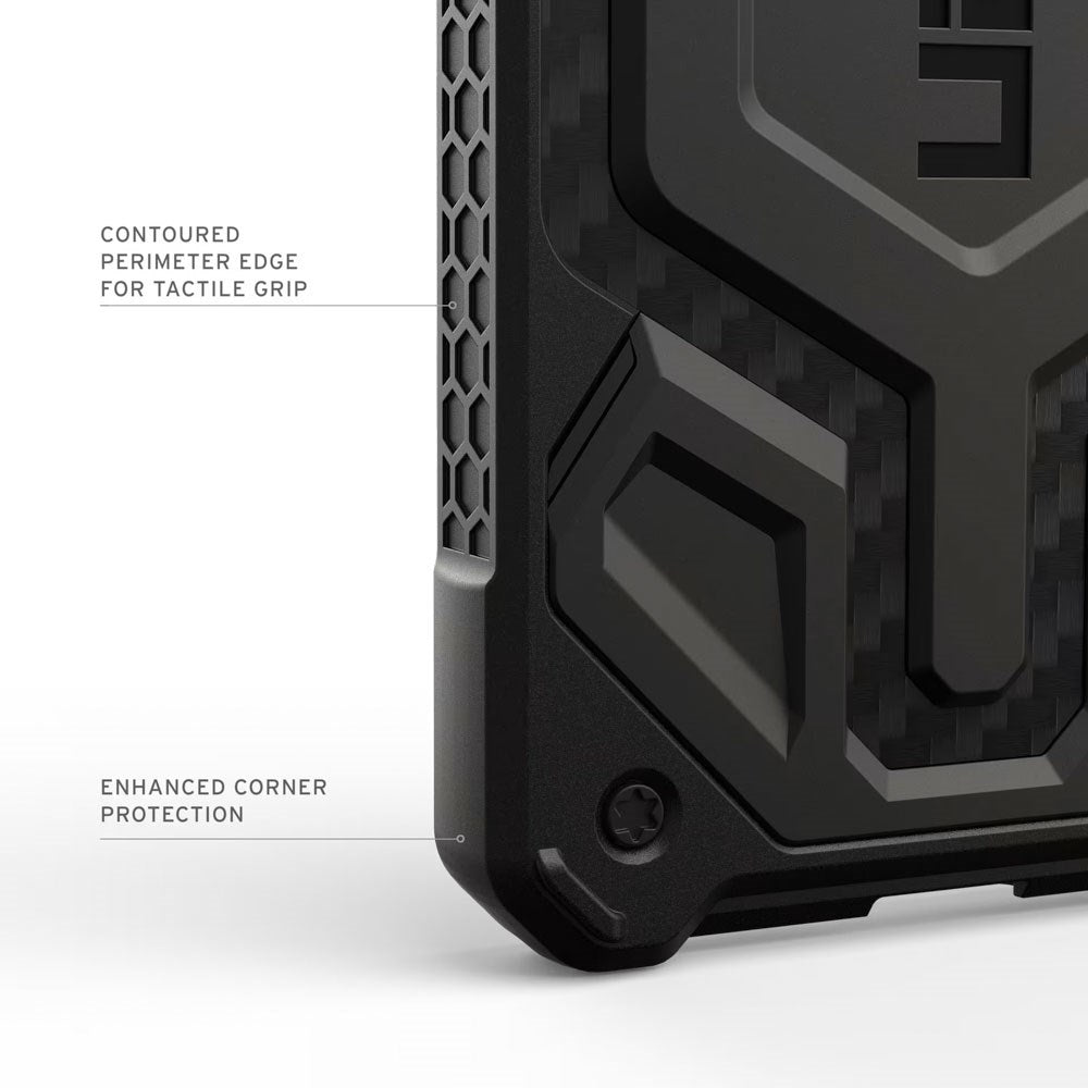 Samsung Galaxy S26 UAG Monarch Pro Carbon Hybrid Skal – MagSafe Kompatibel – Svart