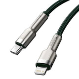 Baseus Cafule USB-C till Lightning Kabel PD 20W - 1m - Grön