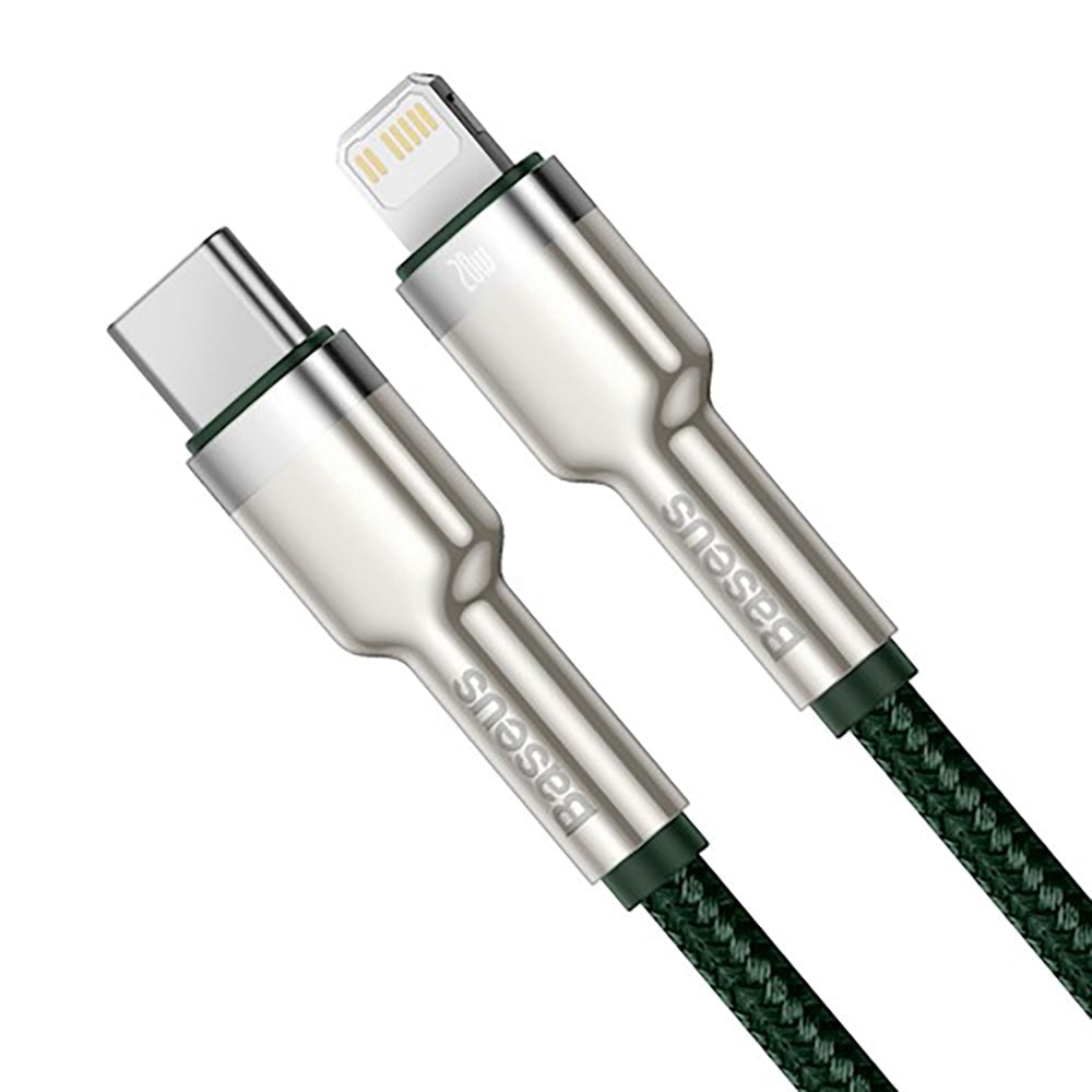 Baseus Cafule USB-C till Lightning Kabel PD 20W - 1m - Grön