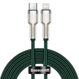 Baseus Cafule USB-C till Lightning Kabel PD 20W - 2m - Grön