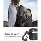 ESR AirPods Pro (3:e gen.) Cyber FlickLock Fodral med Karbinhake – Svart