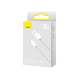 Baseus Dynamic Series USB -A till USB -C-kabel 100W - 1M - Vit