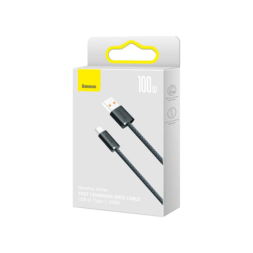 Baseus Dynamic Series USB -A till USB -C-kabel 100W - 2M - Svart