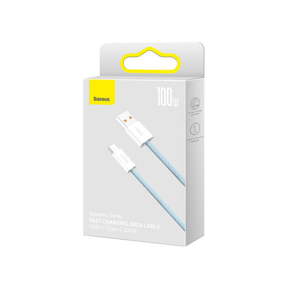 Baseus Dynamic Series USB -A till USB -C-kabel 100W - 2M - blå