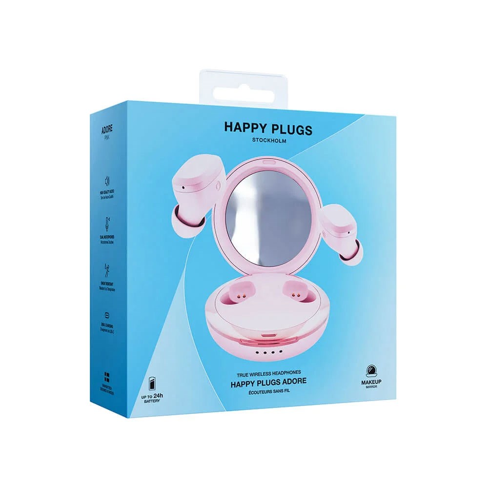 Happy Plugs Adore True Wireless In-Ear Hörlurar - Rosa