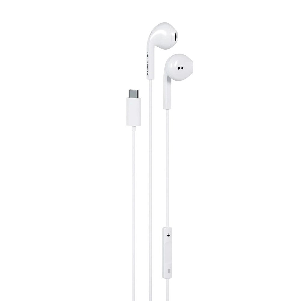 Happy Plugs Hörlurar med USB-C - In-Ear - Vit