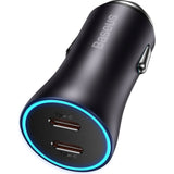 Baseus Car Charger 40W 2x USB-C - Svart