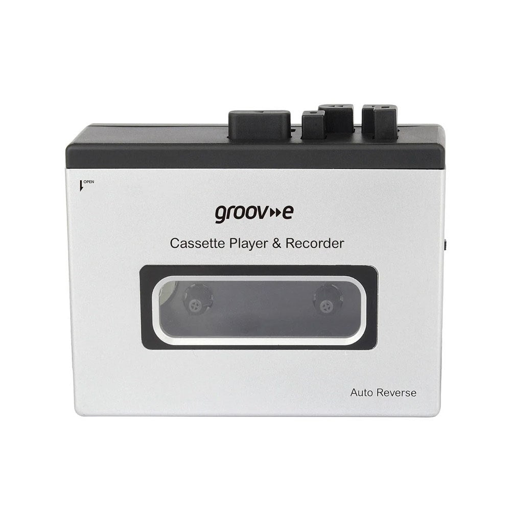 Groov-e PS530SR Kassettspelare med Bluetooth / Högtalarfunktion - Svart / Grå