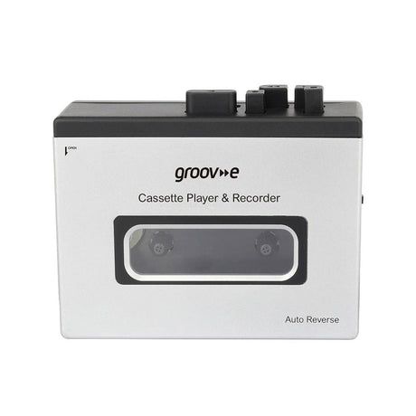 Groov-e PS530SR Kassettspelare med Bluetooth / Högtalarfunktion - Svart / Grå