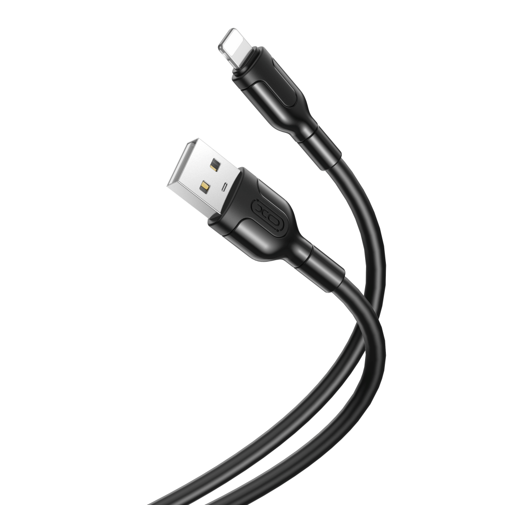 XO USB-A till Lightning Kabel 100 cm - Svart