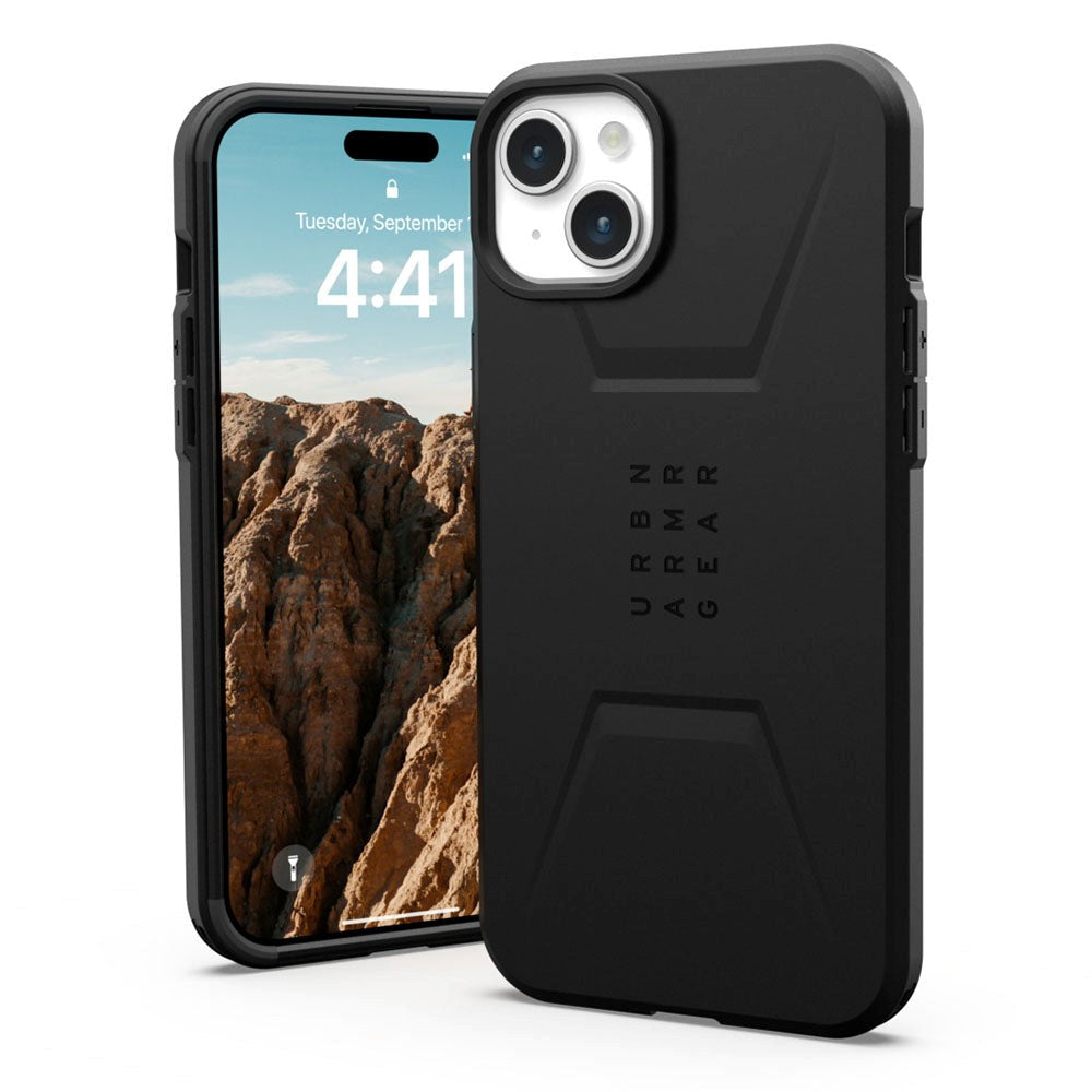 iPhone 15 Plus UAG CIVILIAN Series Skal - MagSafe Kompatibelt - Black