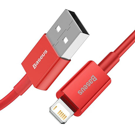 Baseus Superior Series 1m USB-A till Lightning Kabel - Röd