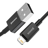 Baseus Superior Series 1m USB-A till Lightning Kabel - Svart