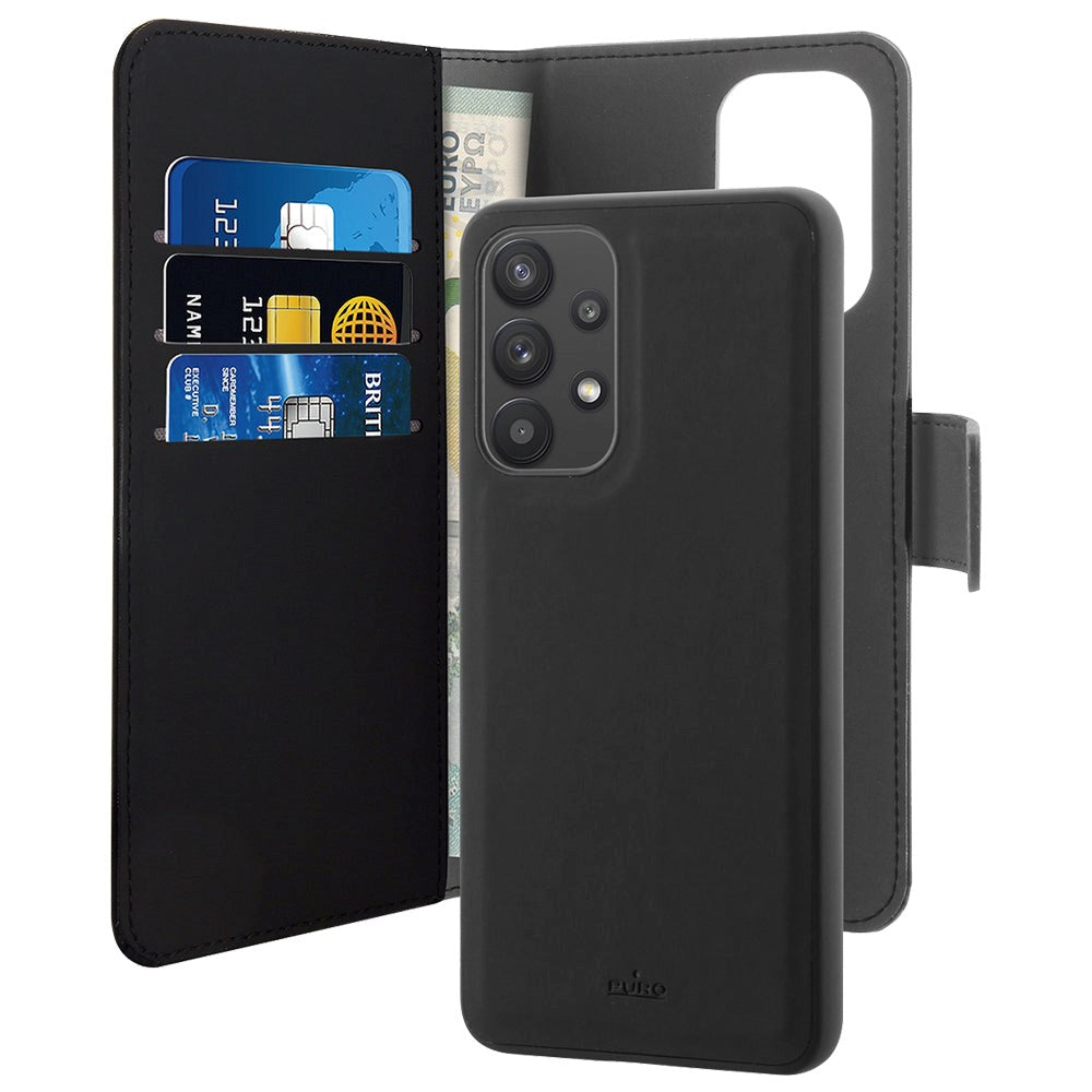 Samsung Galaxy A33 (5G) Puro Wallet Case Löstagbar 2-i-1-Svart