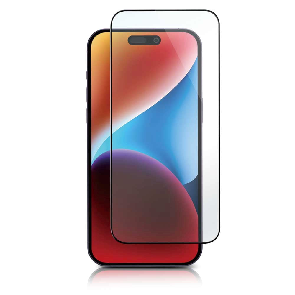 iPhone 15 Plus PANZER Premium Full-Fit Glass - Härdat Glas - Svart Kant