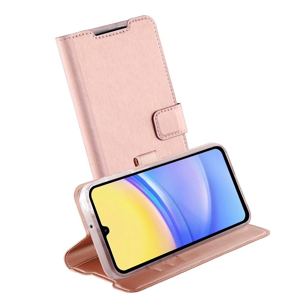 Samsung Galaxy A15 (5G) / A15 Vivanco Classic Plånboksfodral - Rose Gold