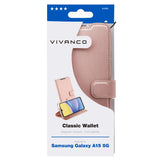 Samsung Galaxy A15 (5G) / A15 Vivanco Classic Plånboksfodral - Rose Gold