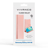 Samsung Galaxy A16 - Vivanco Classic Wallet Flip Fodral m. Ficka - Rosa