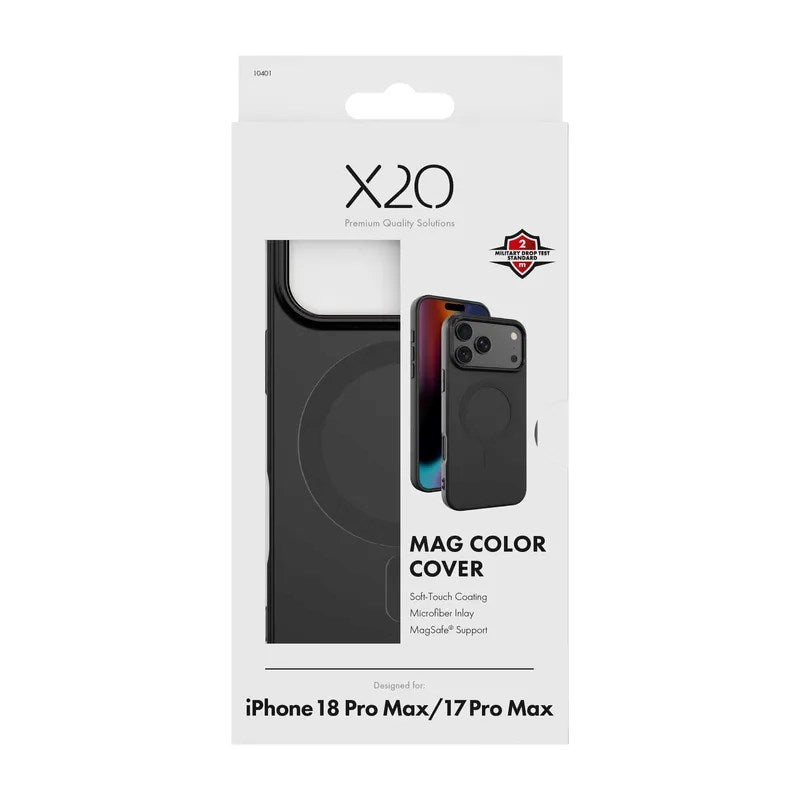 iPhone 18 Pro Max / 17 Pro Max X2O Mag Color Skal - MagSafe Kompatibel - Svart