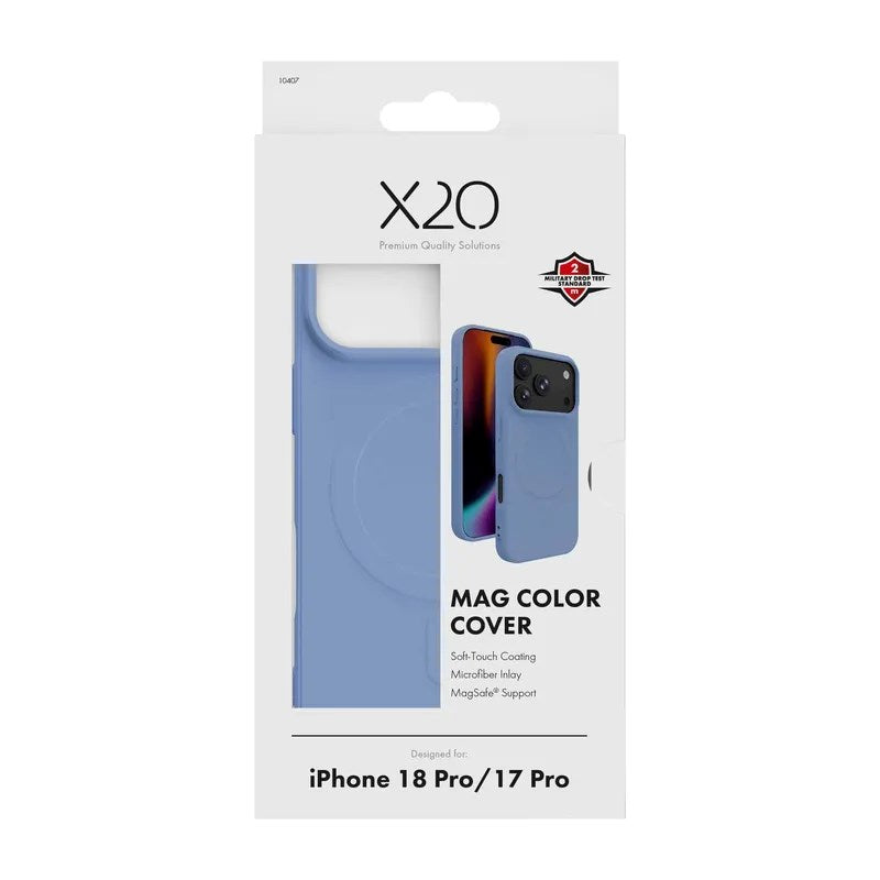 iPhone 18 Pro / 17 Pro X2O Mag Color Skal - MagSafe Kompatibel - Blå