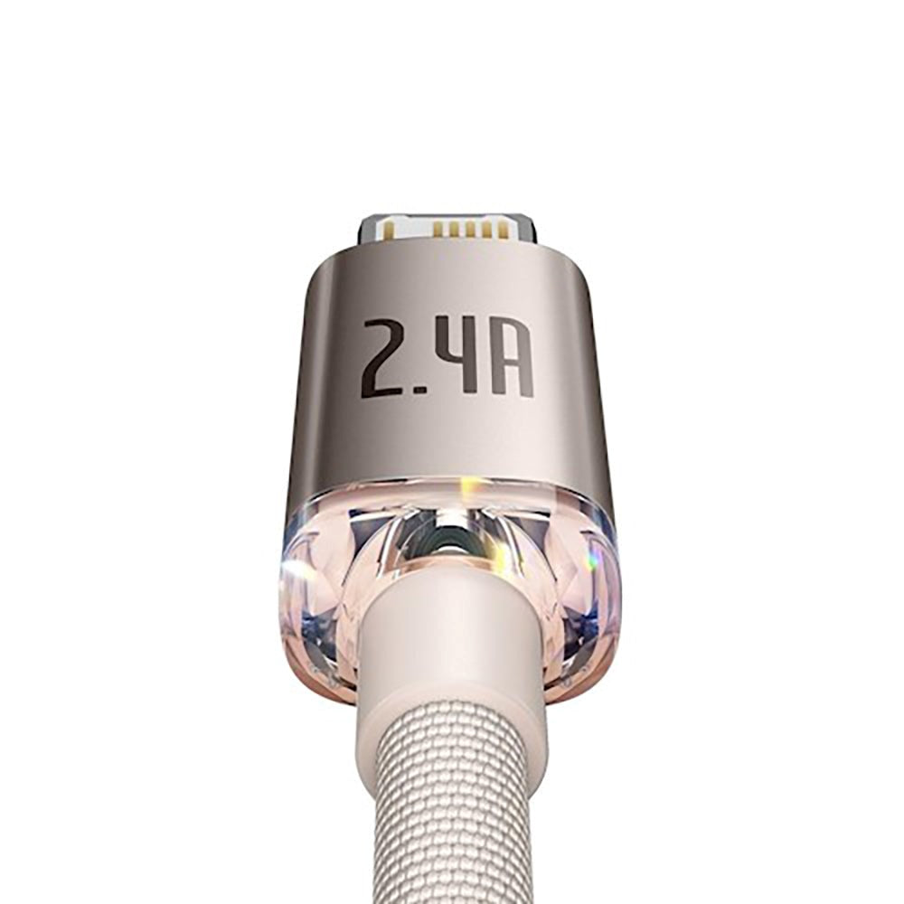 Baseus Crystal Shine Kabel Lightning 12W - 2m - Rosa