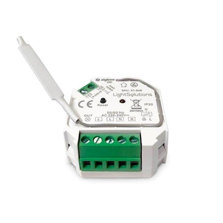 Light Solutions - Mini ZigBee Switch - 200W - Vit